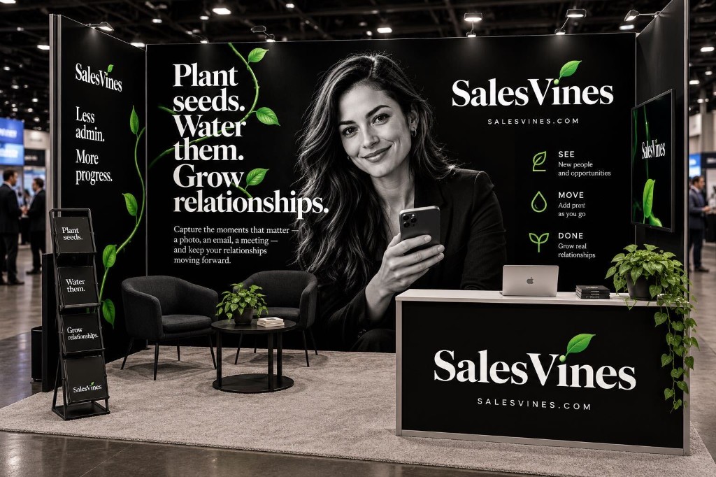 SalesVines trade-show booth